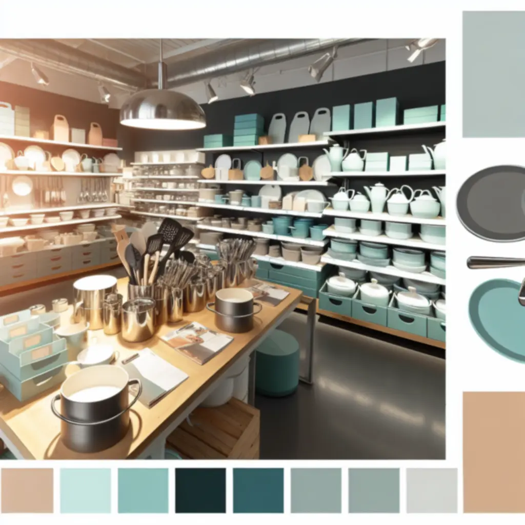 Przegląd produktów kuchennych z widocznymi przedziałami cenowymi