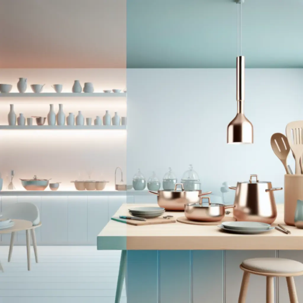 Zorganizowana kuchnia z akcesoriami Kitvoryx