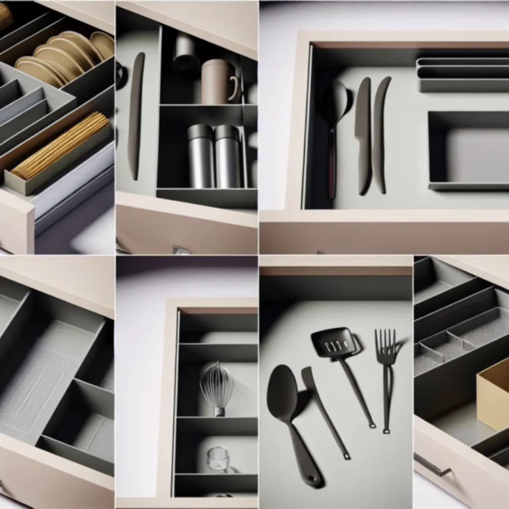 Nowoczesne organizery kuchenne utrzymujące porządek w szufladach i na blatach